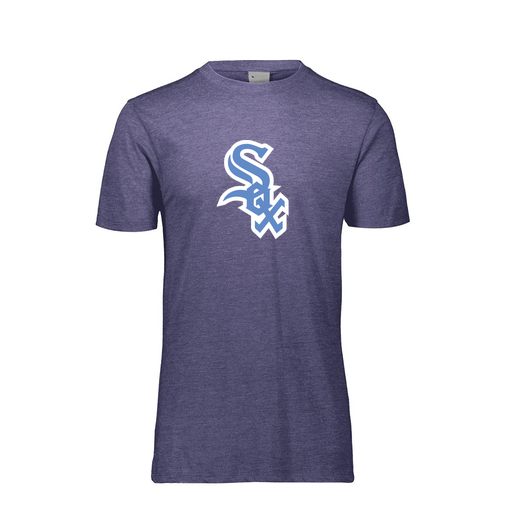 [FTSCUBNV-YS-LOGO1] Decker Youth Tri-Blend T-Shirt - Short Sleeve (Youth S, Navy, Logo 1)