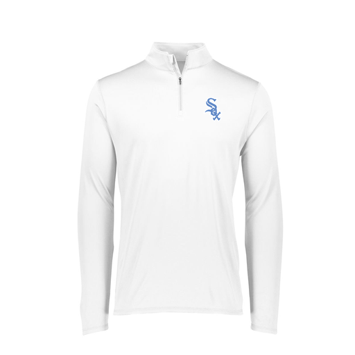 [FTLQFLWH-FAXS-LOGO1] Decker Women's Flex-Lite 1/4 Zip Shirt (Female Adult XS, White, Logo 1)