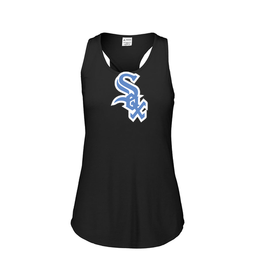 [3078.K94.S-LOGO1] Ladies Tri Blend Tank Top (Female Adult S, Black, Logo 1)