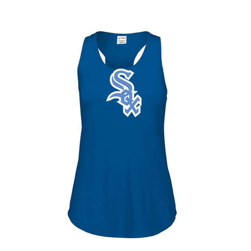 [3078.U55.S-LOGO1] Ladies Tri Blend Tank Top (Female Adult S, Royal, Logo 1)