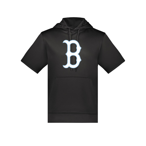 [6871.080.S-LOGO2] Men's Dri Fit Short Sleeve Hoodie (Adult S, Black, Logo 2)