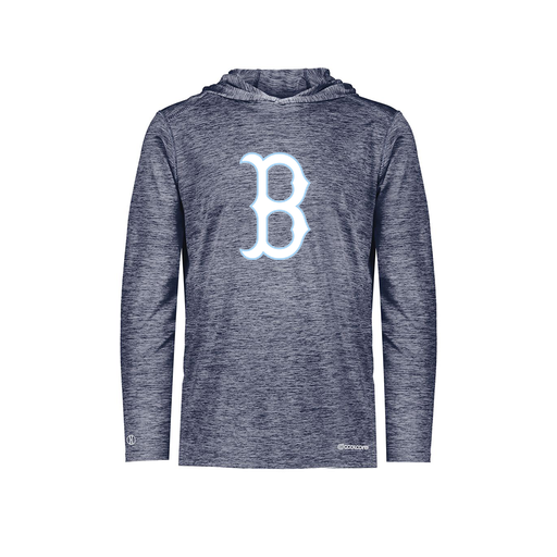 [FOLHCGNV-AS-LOGO2] Decker Men's Charge Hoodie (Adult S, Navy, Logo 2)