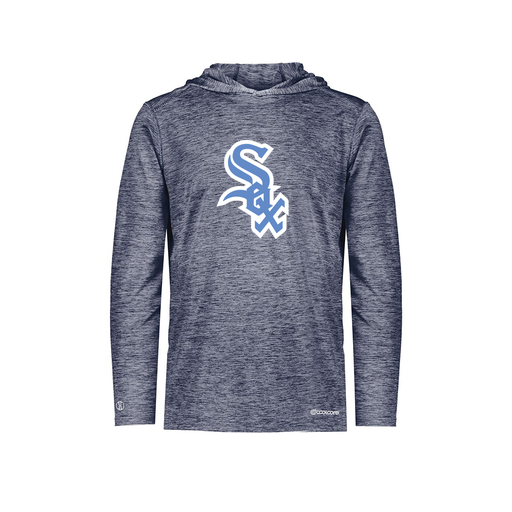 [FOLHCGNV-YS-LOGO1] Decker Youth Charge Hoodie (Youth S, Navy, Logo 1)