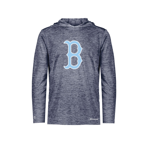 [FOLHCGNV-YS-LOGO3] Decker Youth Charge Hoodie (Youth S, Navy, Logo 3)