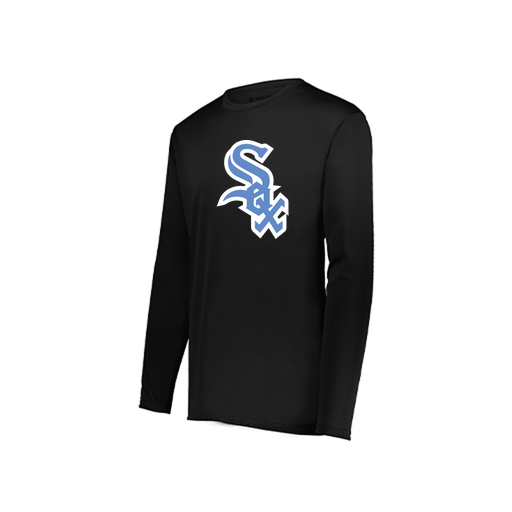 [222822.080.XS-LOGO1] Men's LS Smooth Sport Shirt (Adult XS, Black, Logo 1)