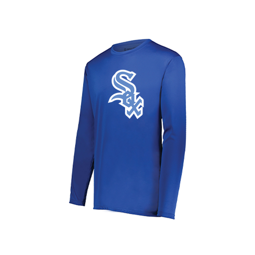 [222822.060.XS-LOGO1] Men's LS Smooth Sport Shirt (Adult XS, Royal, Logo 1)