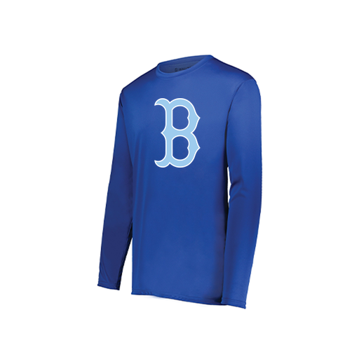 [222822.060.XS-LOGO3] Men's LS Smooth Sport Shirt (Adult XS, Royal, Logo 3)