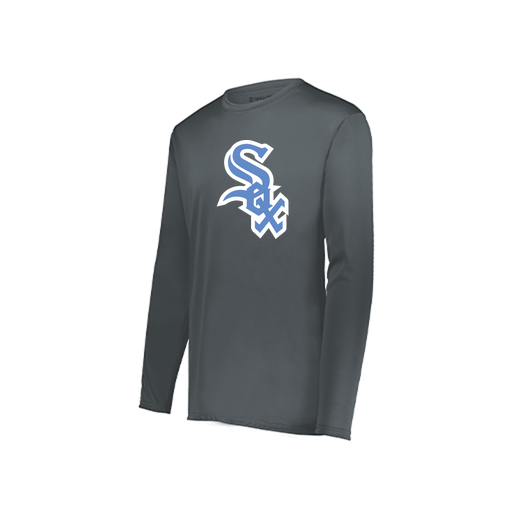 [222822.059.XS-LOGO1] Men's LS Smooth Sport Shirt (Adult XS, Gray, Logo 1)