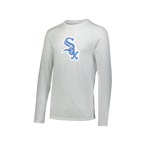 [3075.005.XS-LOGO1] Men's LS Ultra-blend T-Shirt (Adult XS, White, Logo 1)