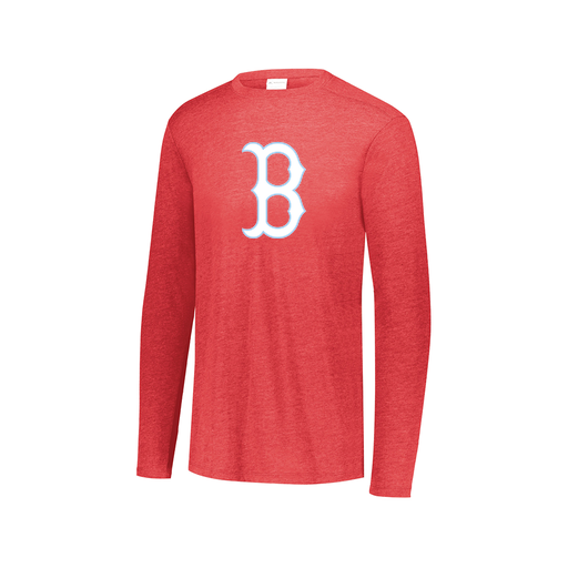 [3075.V96.XS-LOGO2] Men's LS Ultra-blend T-Shirt (Adult XS, Red, Logo 2)