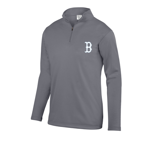 [DFW-FFQZ-GRY-AS-LOGO2] Men's FlexFleece 1/4 Zip (Adult S, Gray, Logo 2)