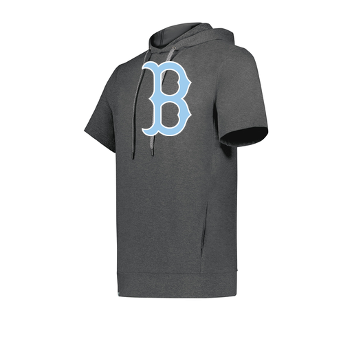 [222605-GRY-YS-LOGO3] YOUTH VENTURA SOFT KNIT SHORT SLEEVE HOODIE (Youth S, Gray, Logo 3)