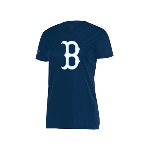 [222820.065.S-LOGO2] Ladies Movement Dri Fit Shirt (Female Adult S, Navy, Logo 2)