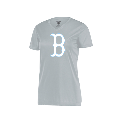 [222820.099.S-LOGO2] Ladies Movement Dri Fit Shirt (Female Adult S, Silver, Logo 2)