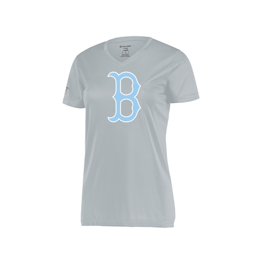 [222820.099.S-LOGO3] Ladies Movement Dri Fit Shirt (Female Adult S, Silver, Logo 3)