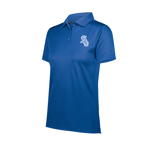 [222768.060.XS-LOGO1] Ladies Prism Polo (Female Adult XS, Royal, Logo 1)